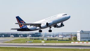 Brussels Airlines A319 take off
